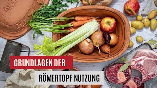 RÖMERTOPF®  das Original Wie benutzt man einen Römertopf [upl. by Florina]