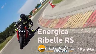 Energica Eva Ribelle RS REVIEW  Onroadbike [upl. by Nosimaj]