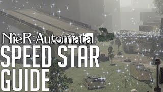 NieR Automata HOW TO WIN ALL 3 SPEED STAR RECES SIDEQUEST WALKTHROUGH [upl. by Basia]