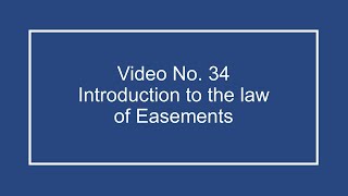 ProfDale Property Video 34  Introduction to Easements [upl. by Odareg]