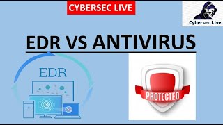 EDR VS ANTIVIRUS  What is EDR   Why it is important  SOC  Cybersec Live [upl. by Pufahl244]