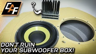 Mounting subwoofers like a pro Threaded Inserts [upl. by Ahsinej]