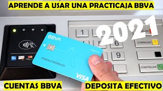 ¿Cómo depositar en efectivo a tu cuenta BBVA en una Practicaja BBVA  Depósitos  TUTORIAL 2021 [upl. by Critta]