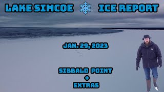 Lake Simcoe Ice Report Jan 29 2023 [upl. by Melnick]