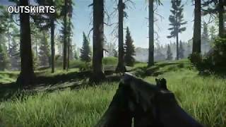 Outskirts Exit Location Woods With Map  Escape From Tarkov [upl. by Ainesell]