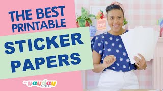 The BEST printable sticker papers  Printable sticker papers for your Cricut [upl. by Doran308]