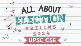 ⚡All About quotElection System in Indiaquot  UPSC  Prelims 2024 🔥 [upl. by Maryn939]