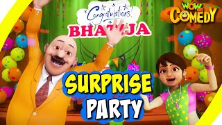 Chacha Bhatija In Hindi EP15  Surprise Party  Funny Videos For Kids  Wow Kidz Comedy [upl. by Otsuaf]