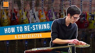 How to Change a String on a Stratocaster [upl. by Call144]