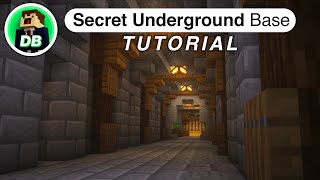 Minecraft How to Build a Secret Underground Base Tutorial [upl. by Hecker848]