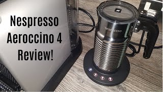 Nespresso Aeroccino 4 Milk Frother Review  Worth upgrading from the Aeroccino 3 [upl. by Emiaj]