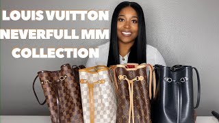 Louis Vuitton Neverfull MM Collection Damier Ebene Damier Azur Monogram amp Epi Review amp Comparison [upl. by Ibba]