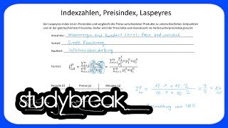 Indexzahlen Preisindex Laspeyres  Statistik [upl. by Yevrah765]