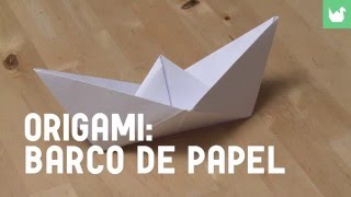 Cómo hacer un barco de papel  Origami [upl. by Nnaj134]