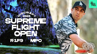 2025 Supreme Flight Open  MPO R1F9  Heimburg Barela McBeth Robinson  Jomez Disc Golf [upl. by Orvie940]