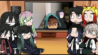 hashira react to vines demon slayer part 2 [upl. by Auqinu974]