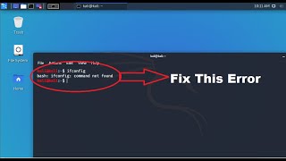 ifconfig command fixed  fix kali linux ifconfig command [upl. by Udele]