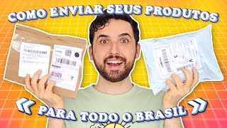 COMO ENVIAR PRODUTOS PELOS CORREIOS  Embalagem calcular frete e enviar produtos da sua loja [upl. by Bowles]