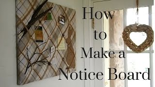 How to Make a Notice Board [upl. by Eicats872]