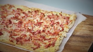 How to make a Tarte Flambée  Flammekueche [upl. by Antonina]