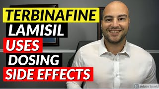 Terbinafine Lamisil  Uses Dosing Side Effects  Pharmacist Review [upl. by Malchy]