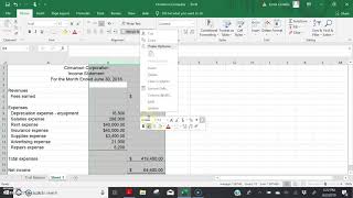 Preparing Financial Statements on Excel [upl. by Nirol]