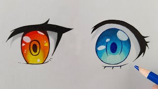 2 Easy Ways to Draw Anime Eyes  Step by Step Tutorial for Beginners [upl. by Shaw]