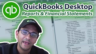 QuickBooks Desktop Tutorial Reports Basics amp Financial Statement Analysis [upl. by Ahsital]