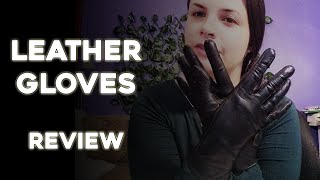 Leather Gloves Review [upl. by Ahsikyt]