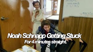 Noah Schnapp getting Stuck in everything for 4 minutes straight [upl. by Pulchi]