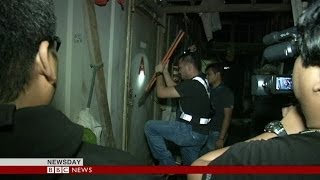 MALAYSIA RAIDS 10000 POLICEMEN IN SEARCH OF ILLEGAL WORKERS  BBC NEWS [upl. by Schofield688]