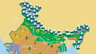 India Physical Features and Political Divisions 2018 Our Country  Class 4 SST [upl. by Cogan]