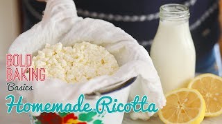 How to Make the BEST Homemade Ricotta Cheese Recipe [upl. by Compton251]