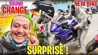 Surakshya lai Surprise Gift  MT 450 ko Sound Change  MRB Vlog [upl. by Clapp]