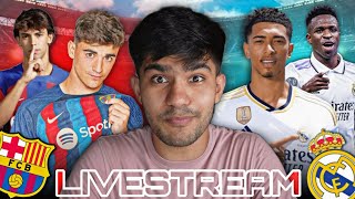 Barcelona vs Real Madrid LA LIGA LIVE  El Clasico Watchalong [upl. by Ahseiym]