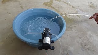 Review Waterproof Pump PRESSURE WATER PUMP  POWERFUL MICRO DIAPHRAGM PUMP [upl. by Esoj]