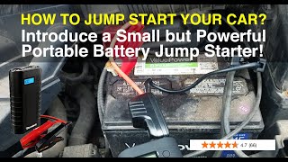 How to Jump Start a Car  A powerful Duralast 800 Amp Portable Battery Jump Starter  Life Tools [upl. by Mozes]