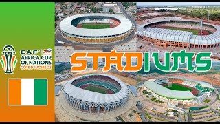 Ivory coast 2024 Africa Cup of Nations Stadiums 🇨🇮 [upl. by Enaamuj]