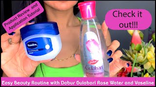 Easy skincare routine  With Rose water Vaseline [upl. by Fletcher]