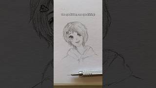 Anime girl pencil sketch [upl. by Kurtz]