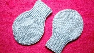 How to knit no Scratches baby mittens [upl. by Harriett113]