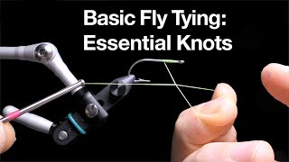 Basic Fly Tying Essential Knots – Tying the Half Hitch and Whip Finish [upl. by Welcher]