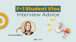 F1 Student Visa Interview Advice [upl. by Yneffit]