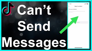 I Cant Send Messages On TikTok Fixed [upl. by Ardnuaet540]