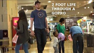 THE LIFE OF A 7 FOOT GUY through a gopro  7footvlogs [upl. by Rector125]