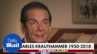 Pulitzerprize winning columnist Charles Krauthammer dies at 68 [upl. by Ttiwed]