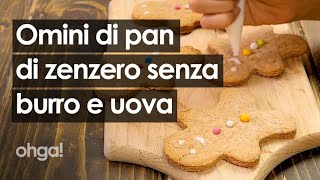 Biscotti di pan di zenzero la ricetta facile light senza uova e senza burro [upl. by Chasse471]