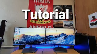 How To Connect Two Monitors To One PC  Tutorial [upl. by Rosmarin]