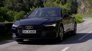 Audi A6 in Firmament Blue Driving Video [upl. by Vidovik678]