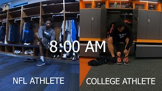 Day In The Life NFL VS College [upl. by Eux]